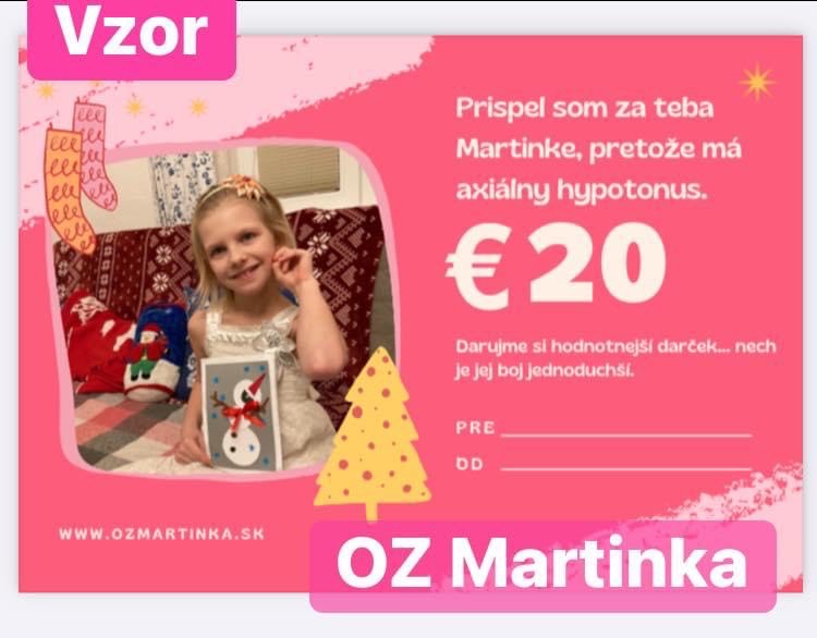 Charitatívna darčeková poukážka 20 eur