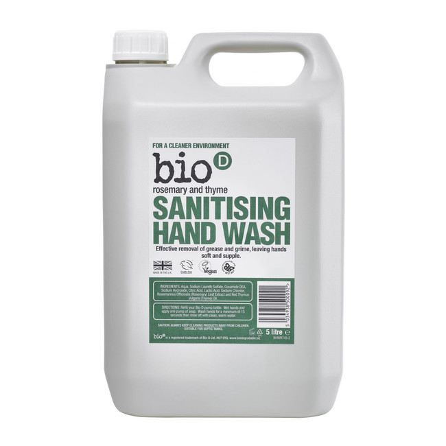 Eko - tekuté antibakteriálne mydlo na ruky BIO D 5l rozmarín a dúška