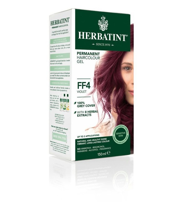Prírodná farba na vlasy Herbatint FF4 - fialová