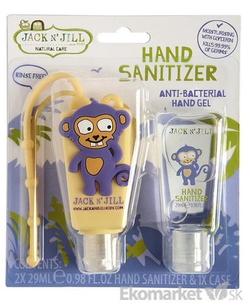 Antibakteriálny gél na ruky pre deti Jack N´Jill 58 ml - opica
