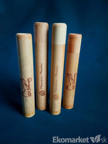 Bambusová cestovná tuba na zubnú kefku Curanatura - veľká