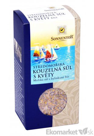 BIO Stredomorksá čarovná soľ s kvetmi Sonnentor 120g