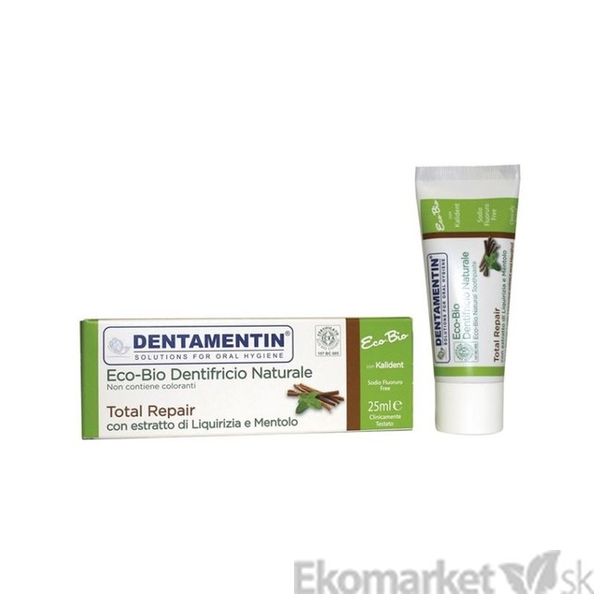 Eco - Bio Prírodná zubná pasta DENTAMENTIN - total repair 25 ml