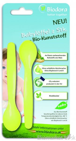 Eko - detské lyžičky z bioplastu Biodora 2 ks
