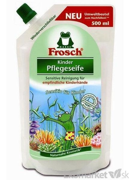 Eko - detské tekuté mydlo na ruky Frosch - náhradná náplň 500 ml