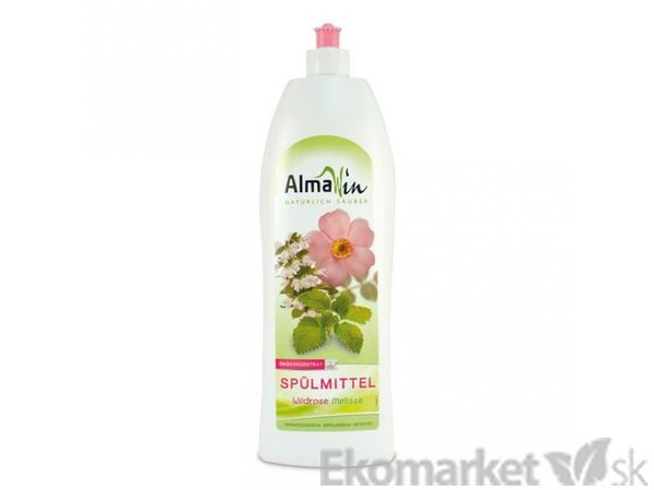 Eko - gél na umývanie riadu Almawin 1l - divoká ruža a medovka