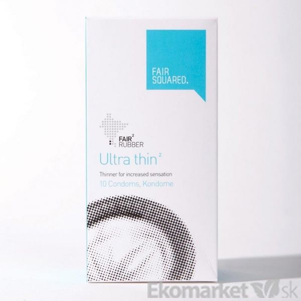 Eko - kondómy Fair Squared 10ks Ultra tenké