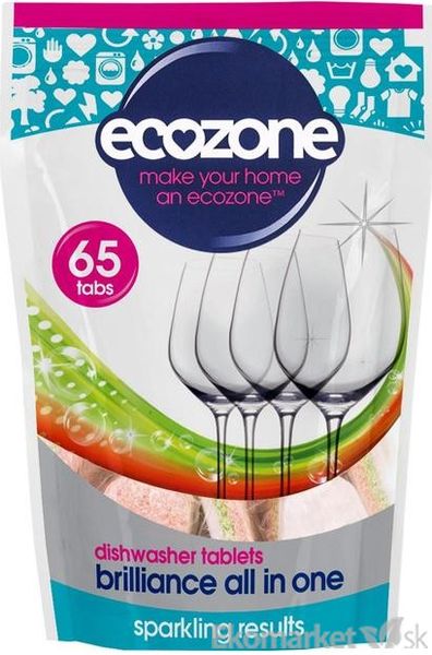 Eko-tablety do umývačky riadu 3v1 Ecozone 65 tbl.