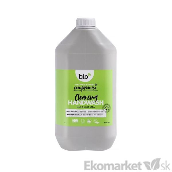 Eko - tekuté antibakteriálne mydlo na ruky BIO D -500 ml limetka a aloe vera - čapované