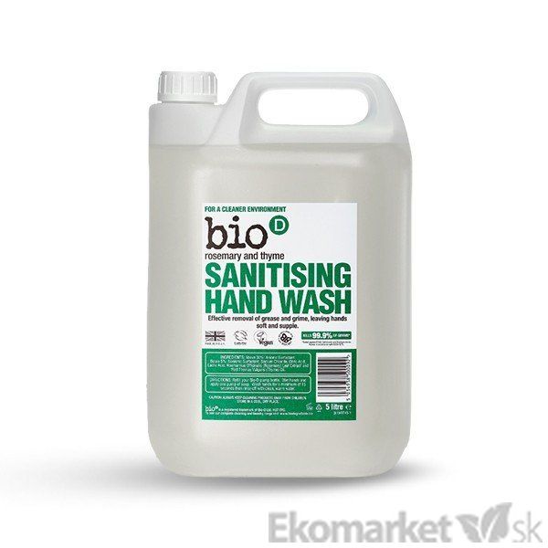Eko - tekuté antibakteriálne mydlo na ruky BIO D -500 ml tymián a rozmarín - čapované