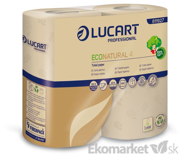 Eko - toaletný papier LUCART - 2 vrstvové 4 ks