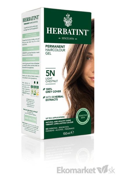 Prírodná farba na vlasy Herbatint 5N - svetlý gaštan