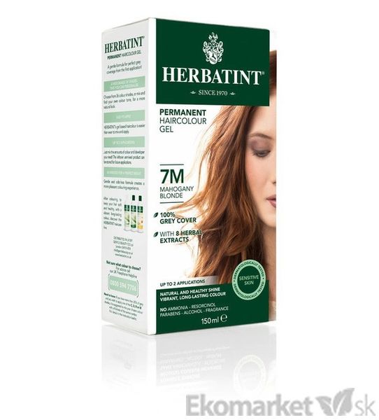 Prírodná farba na vlasy Herbatint 7M - mahagónová blond