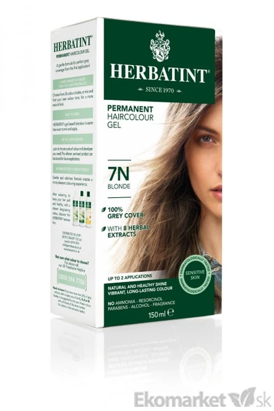 Prírodná farba na vlasy Herbatint 7N - blond