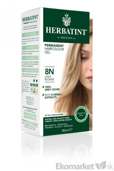 Prírodná farba na vlasy Herbatint 8N - svetlá blond