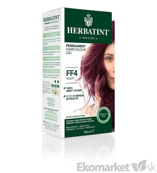 Prírodná farba na vlasy Herbatint FF4 - fialová