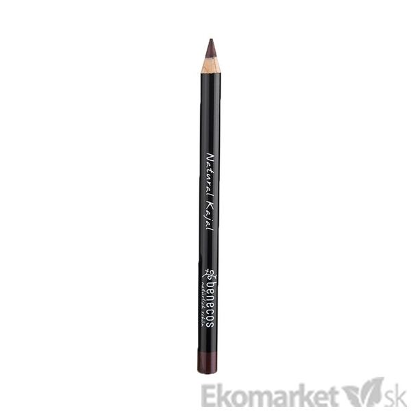 Prírodná kajalová ceruzka na oči Benecos - hnedá 1,13 g