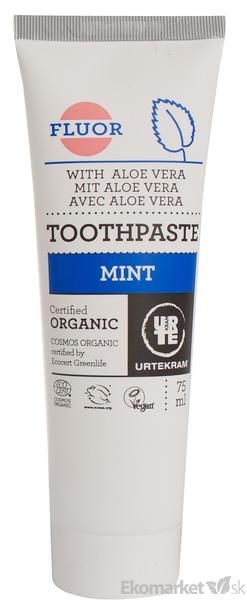 Prírodná zubná pasta mäta s fluórom URTEKRAM 75 ml