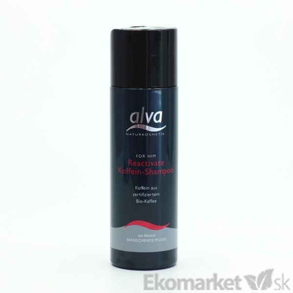Prírodný pánsky šampón s BIO kofeínom ALVA 200ml