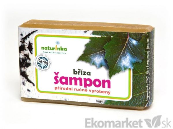 Prírodný šampón Naturinka 110g - brezový (normálne až mastné)