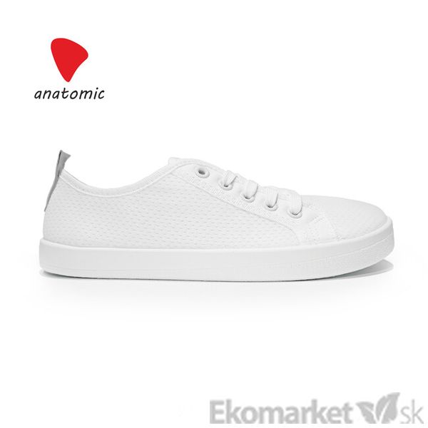 Sieťované barefoot tenisky Anatomic All in AM13 - biele na bielej