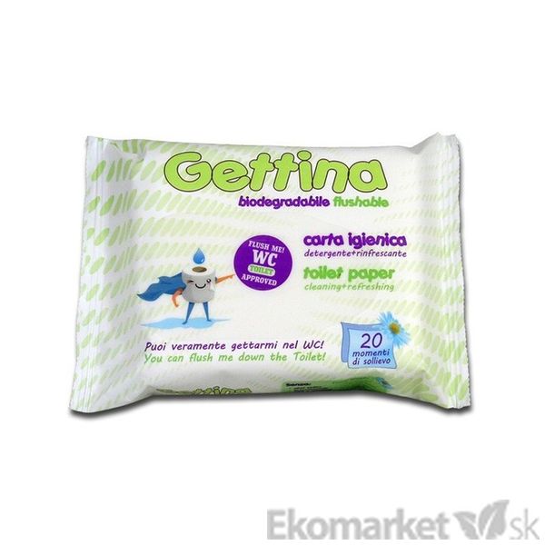 Vlhký toaletný papier Gettina 20 ks
